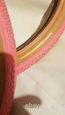 Bmx Panaracer tyres Pink Original 1980s Old school Classic Gt Se Haro Freestyle