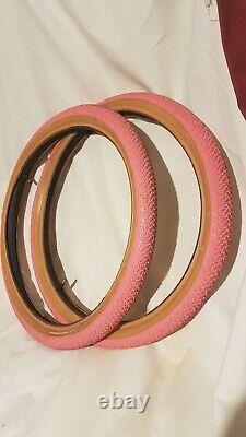 Bmx Panaracer tyres Pink Original 1980s Old school Classic Gt Se Haro Freestyle