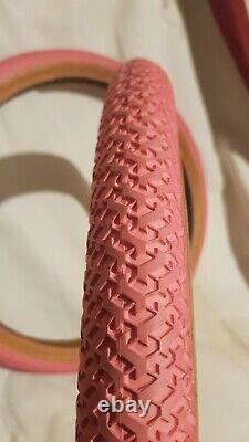 Bmx Panaracer tyres Pink Original 1980s Old school Classic Gt Se Haro Freestyle