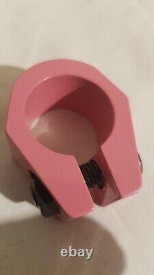 Bmx Tuf Neck Seat Post Clamp Original 1980s Pink Old school Bmx Classic Se Pk Gt