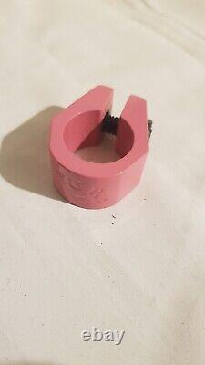 Bmx Tuf Neck Seat Post Clamp Original 1980s Pink Old school Bmx Classic Se Pk Gt