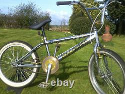 Bmx bike old school type chrome retro cycle