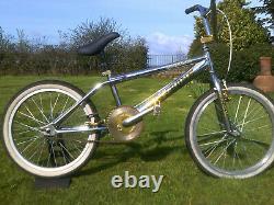 Bmx bike old school type chrome retro cycle