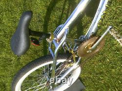 Bmx bike old school type chrome retro cycle