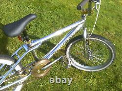 Bmx bike old school type chrome retro cycle