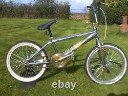 Bmx bike old school type chrome retro cycle