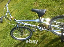 Bmx bike old school type chrome retro cycle