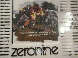 Bmx old school Zeronine race plate original 80s NOS vintage