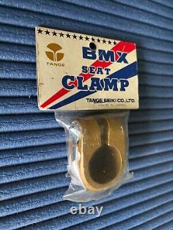 Bmx old school tange seatclamp nos gold