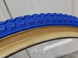 Brand New Blue Cheng Shin Snake Belly Tyres Tires 20x1.75 Retro Old School BMX