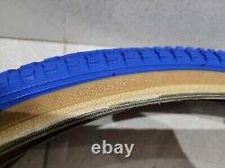 Brand New Blue Cheng Shin Snake Belly Tyres Tires 20x1.75 Retro Old School BMX