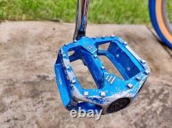 Chrome Blue Old School BMX Bike USA Retro Freestyler Bicycle Pro Mid Skool rare