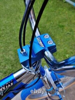 Chrome Blue Old School BMX Bike USA Retro Freestyler Bicycle Pro Mid Skool rare