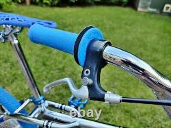 Chrome Blue Old School BMX Bike USA Retro Freestyler Bicycle Pro Mid Skool rare