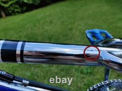 Chrome Blue Old School BMX Bike USA Retro Freestyler Bicycle Pro Mid Skool rare