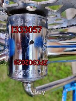 Chrome Blue Old School BMX Bike USA Retro Freestyler Bicycle Pro Mid Skool rare