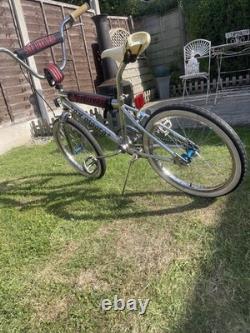 Chrome Old School Bmxpk Ripper Lookwhitewalls/mags/pad Set Etcrestolook