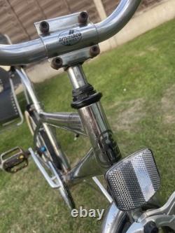 Chrome Old School Bmxpk Ripper Lookwhitewalls/mags/pad Set Etcrestolook