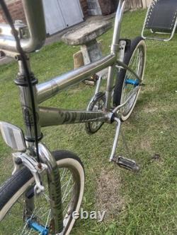 Chrome Old School Bmxpk Ripper Lookwhitewalls/mags/pad Set Etcrestolook