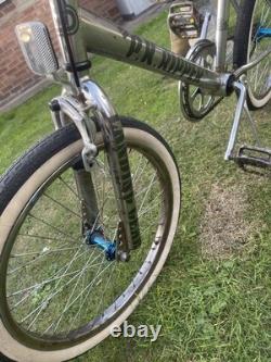 Chrome Old School Bmxpk Ripper Lookwhitewalls/mags/pad Set Etcrestolook
