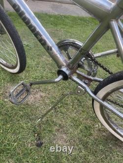 Chrome Old School Bmxpk Ripper Lookwhitewalls/mags/pad Set Etcrestolook