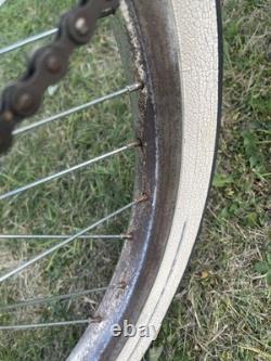 Chrome Old School Bmxpk Ripper Lookwhitewalls/mags/pad Set Etcrestolook