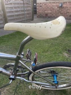 Chrome Old School Bmxpk Ripper Lookwhitewalls/mags/pad Set Etcrestolook