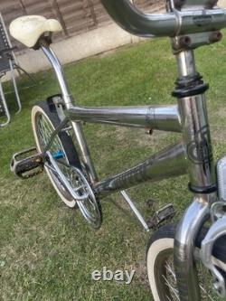 Chrome Old School Bmxpk Ripper Lookwhitewalls/mags/pad Set Etcrestolook