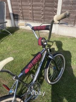 Chrome Old School Bmxpk Ripper Lookwhitewalls/mags/pad Set Etcrestolook