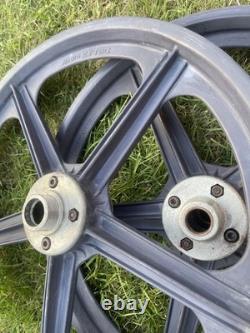 Chrome Old School Bmxpk Ripper Lookwhitewalls/mags/pad Set Etcrestolook