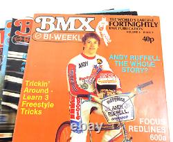 Collection of 24 Old School BMX Bi-Weekly Bike Magazines Various Issues VOL 4