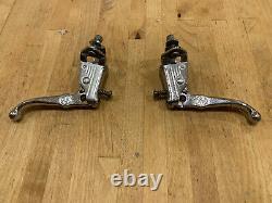 DIA COMPE Original BMX 1984 Tech 3 PAIR Levers 80's OLD SCHOOL Stamped 07/84