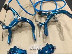 Dia compe original 80's mx 901 brake set blue old school bmx