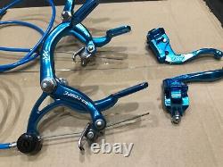 Dia compe original 80's mx 901 brake set blue old school bmx