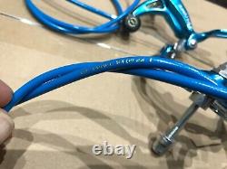 Dia compe original 80's mx 901 brake set blue old school bmx