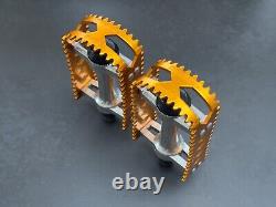 Diamond Back MKS Pedals NOS 9/16th, Gold Old School BMX pedals