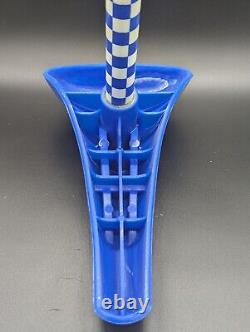Elina Ul Nos 80s Old School Bmx Seat Saddle Genuine Blue Fibreglass Post
