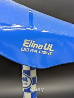 Elina Ul Nos 80s Old School Bmx Seat Saddle Genuine Blue Fibreglass Post