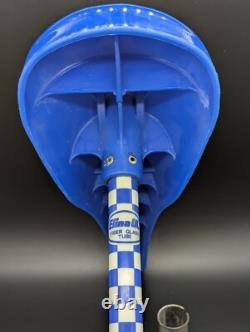 Elina Ul Nos 80s Old School Bmx Seat Saddle Genuine Blue Fibreglass Post