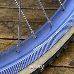 GT Wheelset Race Lace Old School BMX Set Ambrosio Rims Hubs 20 in 36 Hole Blue