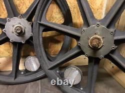 Genuine 1980s Old School Bmx Raleigh Burner 20 Survivor Simplex Mag Wheels