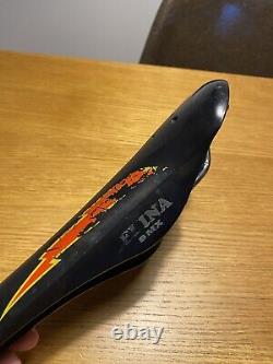 Genuine 80's Old School BMX ELINA LIGHTNING BOLT SEAT 1983 For Kuwahara Et Kz1