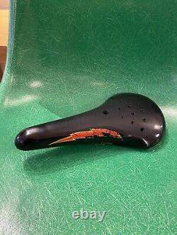 Genuine 80's Old School BMX ELINA LIGHTNING BOLT SEAT 1983 For Kuwahara Et Kz1