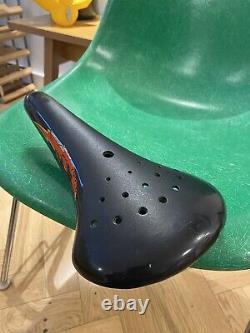 Genuine 80's Old School BMX ELINA LIGHTNING BOLT SEAT 1983 For Kuwahara Et Kz1