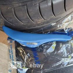 Genuine Kashimax Aero Old School BMX seat Blue burner