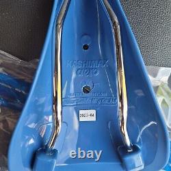 Genuine Kashimax Aero Old School BMX seat Blue burner