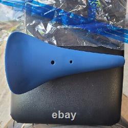 Genuine Kashimax Aero Old School BMX seat Blue burner