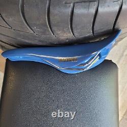 Genuine Kashimax Aero Old School BMX seat Blue burner