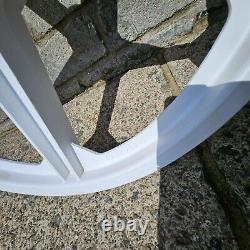 Genuine Old School Bmx Raleigh Burner 20 Raleigh Mag Wheels White Vektar