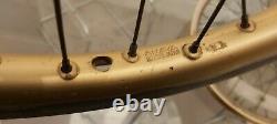 Gold Araya Aero Wheels Old School BMX